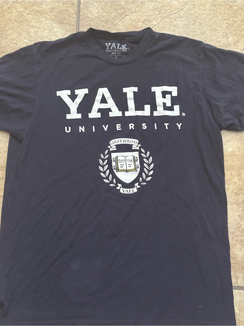 Yale University Men's Navy Logo T-Shirt